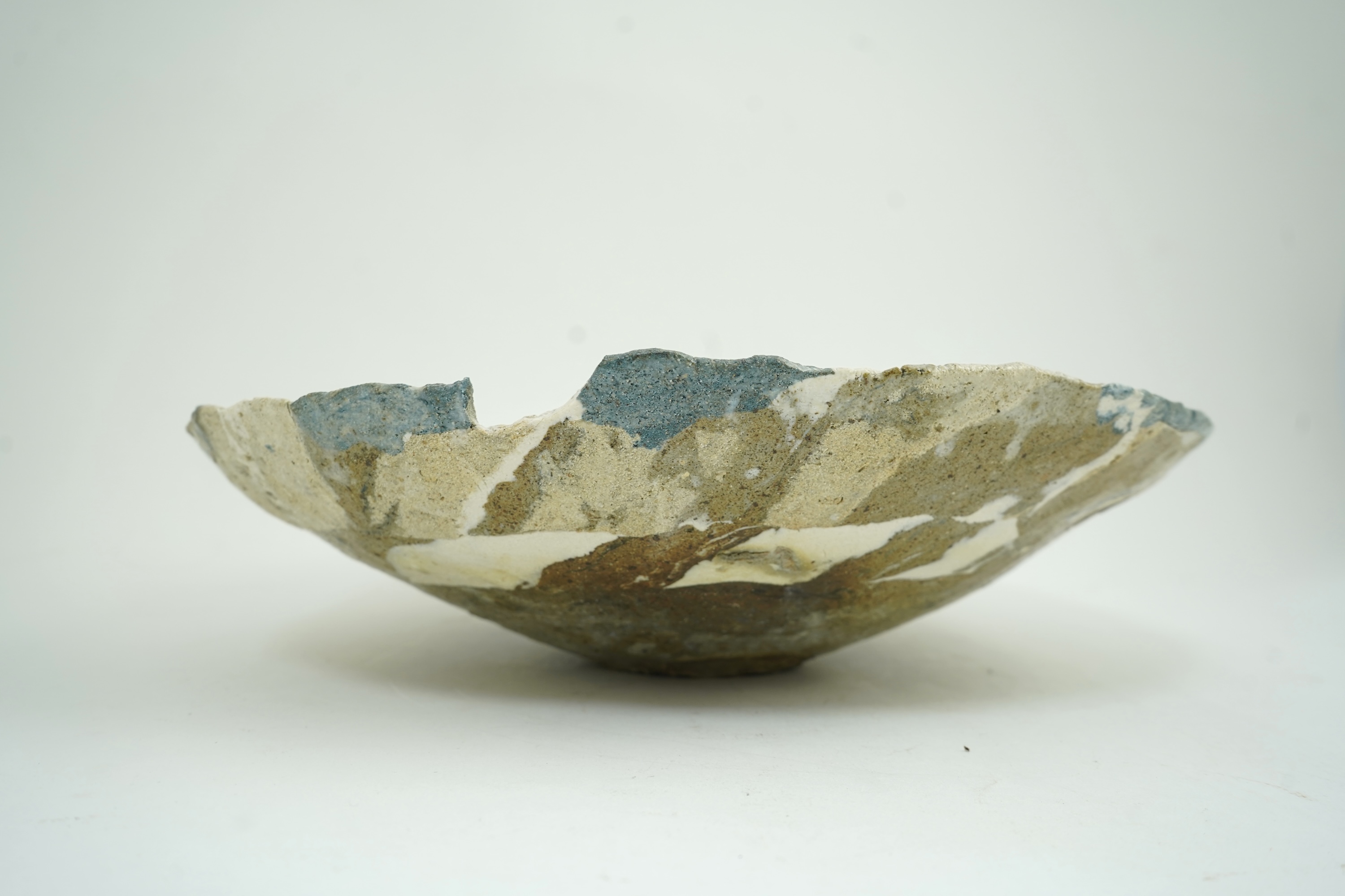 Ewen Henderson (1934-2000): A large mixed laminated clay bowl